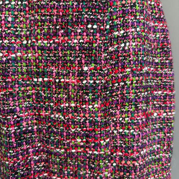 Talbots pink tweed pencil skirt - tulip - colorful - midi - Christmas - size M - Picture 6 of 8